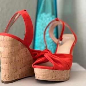 Nordstrom BP shoes for sale size 7. 5 ( poppy faux suede) used